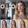 Phone Tripod with 2 LED Fill Lights & Removable Remote, All-in-One Extendable Selfie Stick Tripod for iPhone, Android & Camera, Ideal for Selfies, Vlogging & Video Recording Image 2