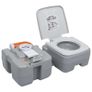 Portable Camping Toilet Grey 20+10 L Image 4
