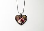 Personalised Photo Heart shape Pendant with Chain free postage