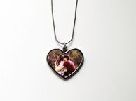 main image for ad Personalised Photo Heart shape Pendant with Chain free postage