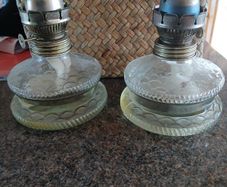 Vintage oil lamps