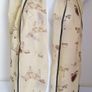 Stylish Ladies Light Cream Beige Chiffon Scarf Wrap Shawl with Horse Print Image 6