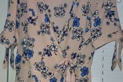Pink &amp; blue floral top