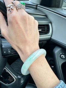 Type A Jade bangle with certificate