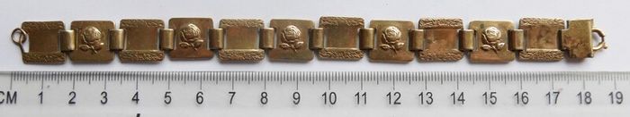 Victorian Rose Design , Antique, -stamped GOLDOID, Bracelet
