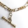 Vintage Retro Gold Plated T Bar Curb Chain Bracelet Image 5