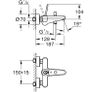 GROHE 23431000 Eurodisc Joy Bath 1/2 Tap with Diverter, Bath/Shower Image 2