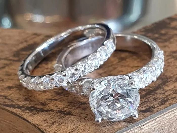 Sterling Silver 2 Ring Set