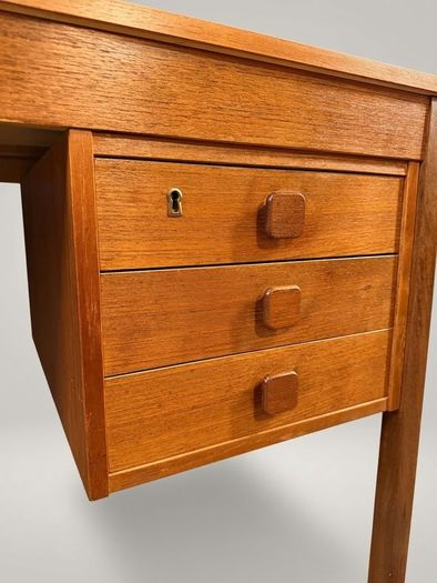Mid-Century Danish Modern Teak Desk by Domino Mobler