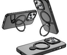 For Apple iPhone 17 Pro Max Udbasto Series Magsafe Ring Case Black