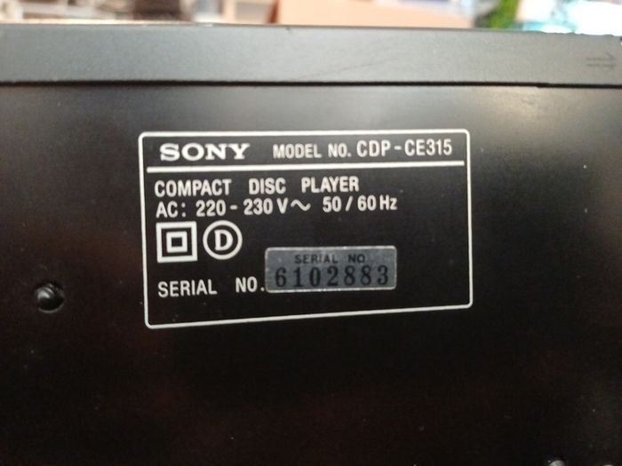 Sony 5 cd player