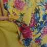 Mustard floral mini dress (free postage) Image 5
