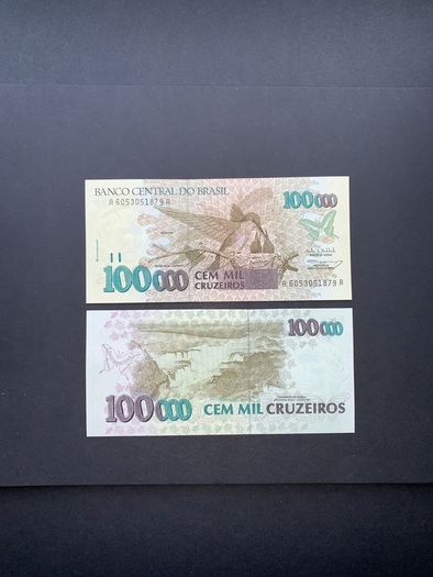 Brazil  100000 Cruzeiros  1993  ( uncirculated )