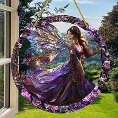 Purple Fairy House Decoration - nice gift + other designs available