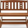 NEW SALE | Outdoor Hardwood New Mexico Glider, Wood, Natural, 111.76 (W) x 91.49 (H) x 70 (D) cm Image 4