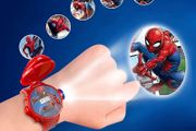 New 3D Projection Spiderman Children Watches for Kids Boys Girls Digital Clock School Student Gift