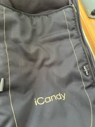 iCandy Peach Royal blue & Brown leather