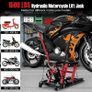 Hydraulic Motorcycle Lift Jack, 1500 LBS Motorcycle Scissor Jack with 4 Wheels & Handle, brand New Image 3