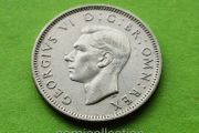 United Kingdom 1946 year Silver Shilling.