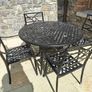 Wrought Iron Patio Table and four chairs Image 3