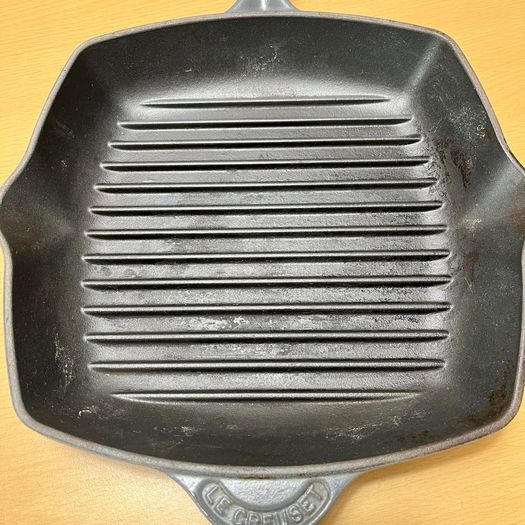 Le Creuset Signature Griddle Skillet Frying Pan 26 Grey Cast Iron