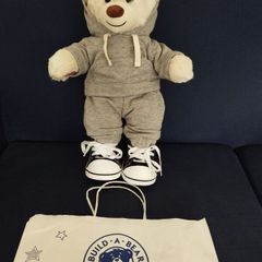 Build a Bear with tracksuit and hi-tops - NEW