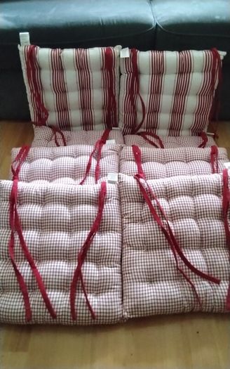 Chair Cushions x 8 or Two Sets of Four (4)