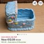 Vintage Ceramic Basinett Planter Image 6