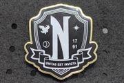 Wednesday nevermore enamel pin