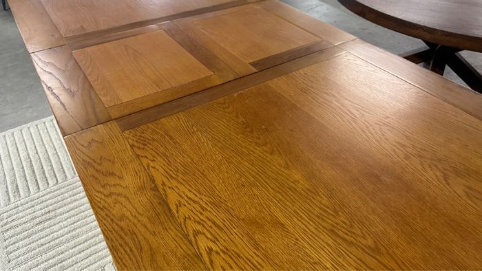 Farmhouse Oak Dining Table Extendable Ex Display Excellent