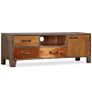 TV Cabinet Solid Wood Vintage 118x30x40 cm Image 9