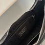 True Religion Crystal Wing Denim Hobo HandBag Black Image 4