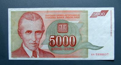 Yugoslavia 5000 Dinara