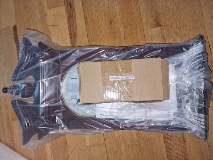 Regulator Wall Clock Dark oak finish