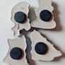 4 x 1960s cat magnets Image 5