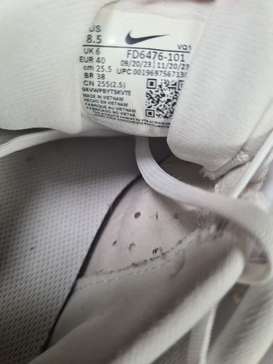 womens NIKE downshifter 13 trainers runners white Size UK 6 EU 40