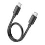 Hoco X96 Hyper Type-C To Type-C Fast Charging Cable 60W L=0.25M Black Image 2