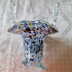 Murano glass basket