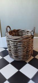 Large Thick Woven Rattan Basket