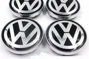 4x Volkswagen hub cover wheel center rim VW 60mm black and grey New