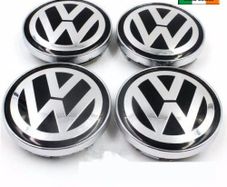 4x Volkswagen hub cover wheel center rim VW 60mm black and grey New