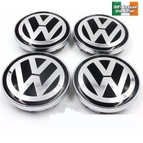 4x Volkswagen hub cover wheel center rim VW 60mm black and grey New