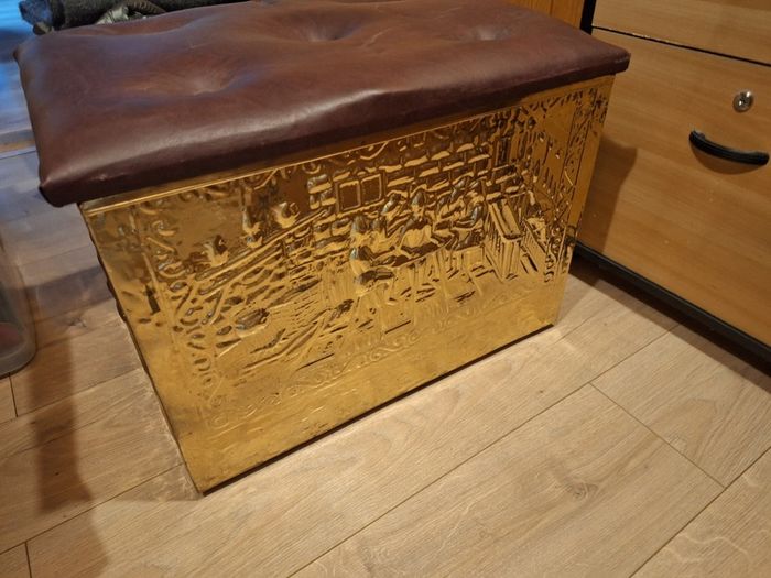 Coal box with seat