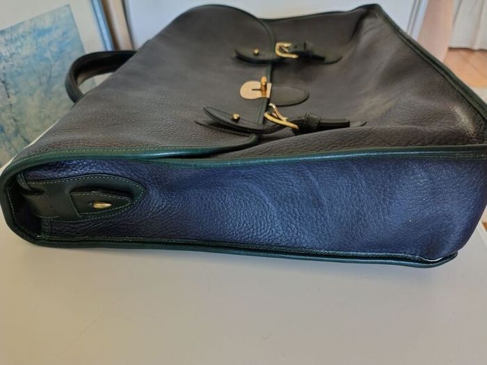Large Vintage Chesneau Leather Satchel Briefcase