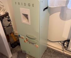 wooden kids fridge