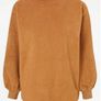 Lovely Tan Fleece Sweatshirt Image 3