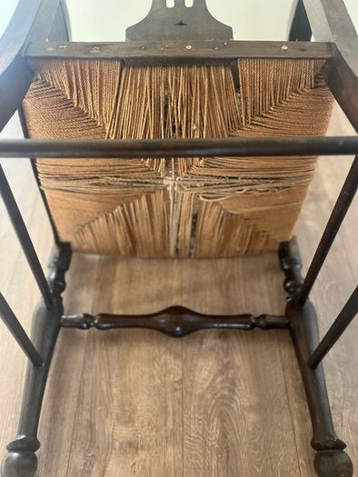 Antique Irish Provincial Elm Arm Chair