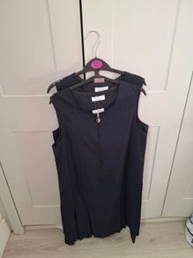New 2 pack navy pinafore