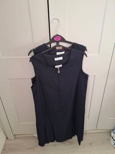 New 2 pack navy pinafore