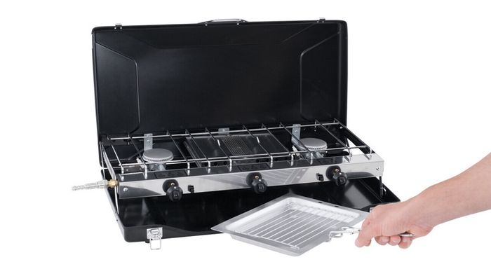 Outwell Twin Burner Stove With Grill.